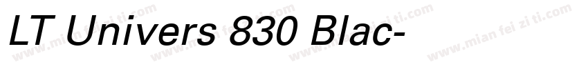 LT Univers 830 Blac字体转换